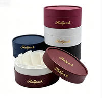 Emballage personnalisé en tube de papier kraft pour gâteaux et desserts, boîte cylindrique de luxe en carton pour cheesecake