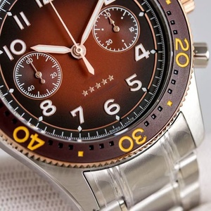 Fashionable Luxurious Waterproof <b>Men's</b> <b>Watch</b>-Business Sports High Quality Orange and <b>Black</b> Dial - Product Image 5