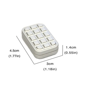 Jouet magnétique en métal EDC pour adultes, forme chocolat magique, anti-stress, pour TDAH, anxiété, divertissement, type Fidget Slider et Fidget Spinners - Product Image 6