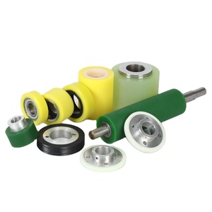 Tùy chỉnh Polyurethane PU ổ bánh xe hiệu suất cao Polyurethane Con Lăn Nhôm lõi thép không gỉ tráng PU bánh xe cao su - Product Image 5