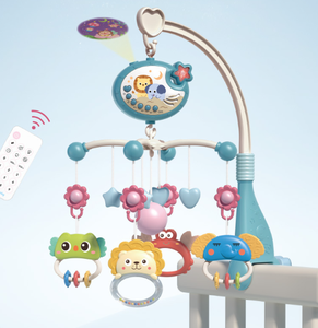 Campana de cama móvil <span class=keywords><strong>para</strong></span> <span class=keywords><strong>cuna</strong></span> de bebé con rotación 360 con sonajero de estrella relajante, juguete colgante, <span class=keywords><strong>cuna</strong></span>, música, móviles <span class=keywords><strong>para</strong></span> bebé, juguetes <span class=keywords><strong>para</strong></span> <span class=keywords><strong>cuna</strong></span> de bebé - Product Image 1