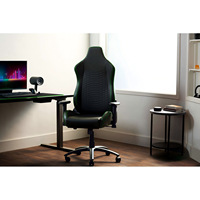 Chaise de jeu ergonomique en cuir avec appui-tête magnétique réglable 4D, chaise de bureau élégante et simpliste, pivotante à 360 degrés