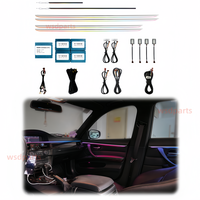 Bande décorative électro-plaquée pour BMW Série 3 E90, éclairage ambiant 64 couleurs, amélioration de l'éclairage intérieur de la voiture