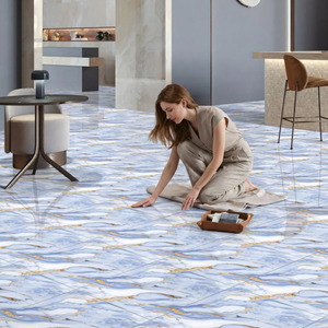 กระเบื้องปูพื้นพอร์ซเลนภายในสีบรอนซ์ของจักรพรรดิขนาด600x600มม. ของสะสมพื้นเซรามิกเคลือบมัน - Product Image 6