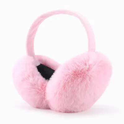 Cheap Wholesale Soild Color Winter Fur Earmuffs Plush Ear Warmer For Adult