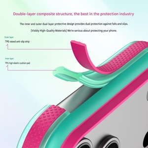 Étui de téléphone magnétique de luxe mat avec trous de dissipation thermique pour iPhone 18 17 Pro Max avec protection à 360° °   Support de téléphone en métal avec anneau et coque de protection - Product Image 5