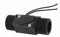 Uxcell G1/2 Capteur de débit d'eau à effet Hall, compteur de débit 1 - 25 litres/minute, noir
