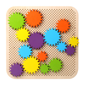 Juego de Mesa de Rompecabezas de Engranajes de Madera <span class=keywords><strong>para</strong></span> Niños, Juguete Educativo Temprano <span class=keywords><strong>para</strong></span> el Desarrollo de la Creatividad y el Pensamiento <span class=keywords><strong>para</strong></span> Niños y <span class=keywords><strong>Niñas</strong></span> - Product Image 1