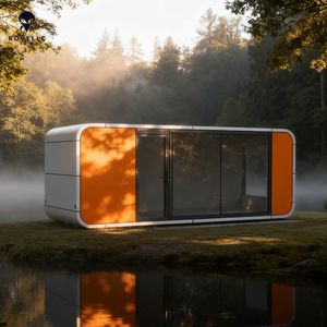 Cabine familiale économique en acier de 5 m - Logement moderne et rentable pour les banlieues et l'utilisation en extérieur dans un conteneur 40HQ - Product Image 1