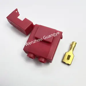 Good quality Mini Medium fuse motorcycle/Auto BX2017B circular hole 2 pin red color ceramic fuse box