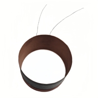 Bobine vocale en aluminium Yicheng de haute qualité 75,5 mm, accessoires pour haut-parleur, résistante aux hautes températures, avec fiche de phase pour basses 50-100W