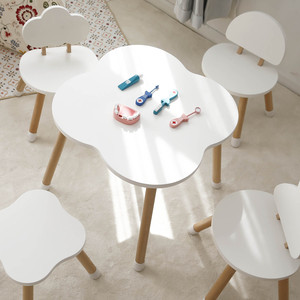 Ensemble <span class=keywords><strong>Table</strong></span> et chaise de jeu Montessori <span class=keywords><strong>en</strong></span> <span class=keywords><strong>bois</strong></span> pour enfants, série dessin animé - Product Image 4