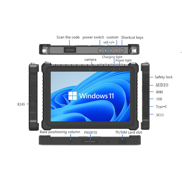 OEM Professional Tablet windows 8 Inch FHD Industrial Ip67 Rugged Tablet NFC TABLET PC 8GB Waterproof Touch Screen
