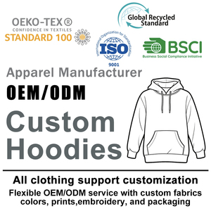 Sudaderas con capucha al por mayor, ropa urbana personalizada, sudaderas con capucha con cremallera para hombre, fabricación de prendas de vestir con corte y confección - Product Image 2