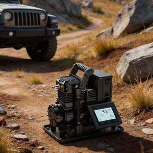 Truck <b>UTV</b> <b>ATV</b> SUV Off Road Oil-Free Piston Air Cooled Portable Tire Inflator Air Compressors - Product Image 1