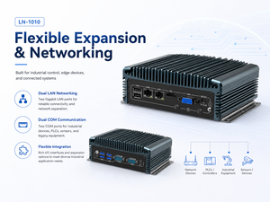 Computadora Integrada con Doble LAN, Amplio Rango de E/S, Windows y <span class=keywords><strong>Linux</strong></span>, SSD para Kiosco y Gateway, Compatible con Windows y <span class=keywords><strong>Linux</strong></span>, PC Industrial Integrado - Product Image 5