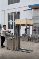 Nouveau transpalette électrique AMITYCARE CDD233 en acier inoxydable, capacité 1000 kg, hauteur de levage 3000 mm