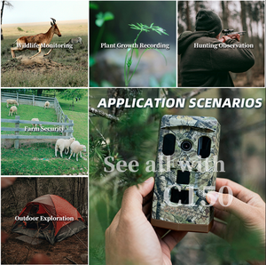 20-32 MP画像品質トレイルカメラGPSソーラーバッテリー電源24時間年中無休連続監視長時間動作待機屋外カメラ - Product Image 5