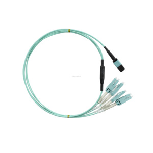 Mật độ cao mm OM3 8f MPO nữ/PC 4 * LC/PC Duplex sợi quang vá dây 3.0mm lzsh Áo khoác 200/400g 5g Kết nối mạng - Product Image 2