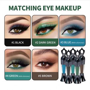 Poudre de maquillage pour les <span class=keywords><strong>yeux</strong></span>, <span class=keywords><strong>eye</strong></span>-<span class=keywords><strong>liner</strong></span> noir, longue durée, imperméable, facile à porter, outils de maquillage pour les <span class=keywords><strong>yeux</strong></span> lisses - Product Image 2