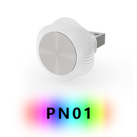 Lampe LED d'ambiance intérieure sans fil en forme de fleur à sept couleurs pour voiture, mini-lampe USB très vendue