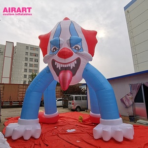 Arco Inflable de Payaso Terrorífico de Circo <span class=keywords><strong>Encantado</strong></span>, Alquiler para Eventos, Payaso Inflable de Grado Comercial con Lengua, Arco Inflable Divertido de Payaso con 4 Patas - Product Image 5