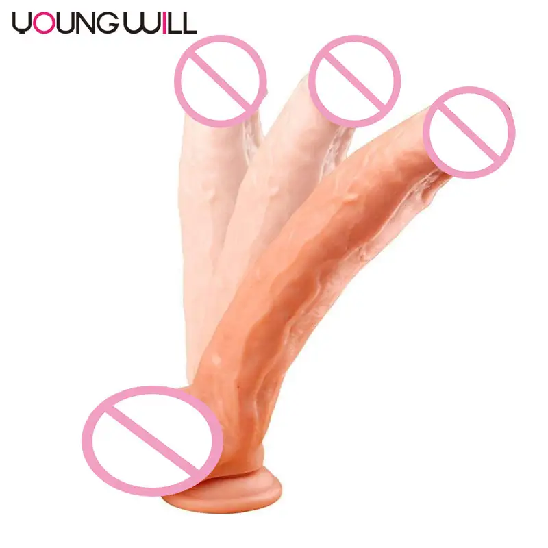 12.6Inch Zeer Groot En De Simulatie Dildo 'S Realistische Flexibele Vlees Penis Voor Vrouw