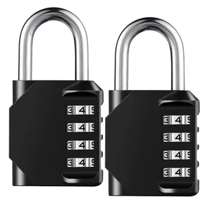 Mini Metal Cabinet Door Lock Home Backpack Luggage Bag Student Dormitory 4 Digit Password Anti-theft - Product Image 1