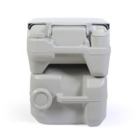 Toilette de camping portable avec lavabo, conception économe en eau, toilette extérieure et station de lavage des mains combinées