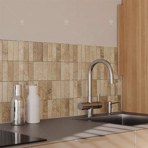 Carrelage en <span class=keywords><strong>pierre</strong></span> <span class=keywords><strong>calcaire</strong></span> naturelle 50x200mm beige jaune antique, <span class=keywords><strong>pierre</strong></span> vieillie, carreaux longs pour revêtement mural et pavage de sol - Product Image 2