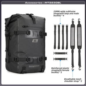 Sac à dos <span class=keywords><strong>de</strong></span> <span class=keywords><strong>moto</strong></span> Rhinowalk 30L, imperméable, sacoche <span class=keywords><strong>de</strong></span> <span class=keywords><strong>selle</strong></span> arrière pour <span class=keywords><strong>moto</strong></span>, sacoche latérale pour les aventures longue distance - Product Image 2