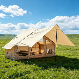 Tente de camping gonflable Camping Tribe Ridge pour 5-6 personnes, portable, quatre saisons, imperméable, pour le camping familial - Product Image 4