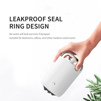 Humidificateur d'air à brume de 260 ml, diffuseur d'huiles essentielles, lumière nocturne LED portable, silencieux, mini humidificateur d'air USB pour hôtel