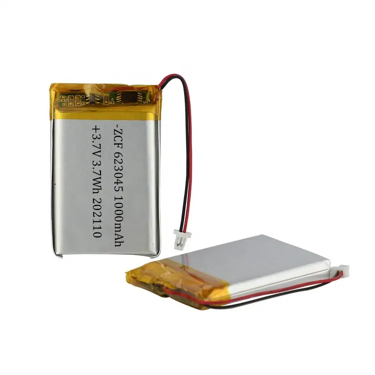 ZCF 623045 1000mAh 3.7V pil paketi Li-ion polimer şarj edilebilir pil