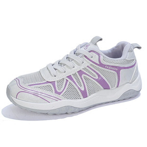 Baskets compensées en maille pour femme, collection été 2026, respirantes, à semelle épaisse, tendance, polyvalentes, chaussures de sport décontractées - Product Image 5