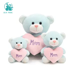 批发礼品母亲节快乐泰迪熊毛绒玩具抱爱心软装母亲节礼物