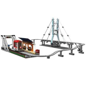 Mould King 16055 1488 Pcs Technical Assembling Building Block Urban Rail Vehicles Building Blocks Legoed Toy