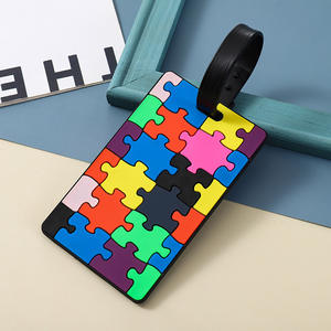 Étiquettes de bagages valise, porte-cartes, nouvelle valise, tour Eiffel/tournesol, dessins animés, 1 pièce - Product Image 6