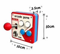 Nouvelle Conception Premium en Plastique Imprimé en 3D, Panneau de Commutation de Joystick d'Arcade Rétro Art Déco, Cache-Plaque de Commutation Créatif et Décoratif pour Diwali