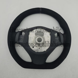 Volant pratique en Alcantara noir avec bande supérieure pour BMW E90 E91 E92 E93 Série 3 - Vente Flash - Product Image 4