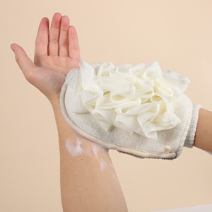 Gants exfoliants corporels simples en gros, éponge <span class=keywords><strong>de</strong></span> bain naturelle, loofah, polyester, sisal, jute, chanvre, serviette, maille éponge, coton, rayonne - Product Image 2