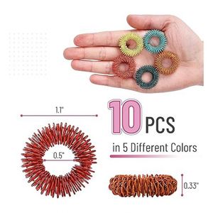 Set de Juguetes Antiestrés de Bolsillo, Mini Fidget Slug Gear y Slider para Aliviar la Ansiedad y Mejorar la Concentración en Movimiento - Product Image 6