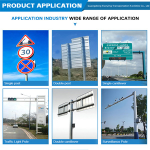 Poste <span class=keywords><strong>de</strong></span> Señalización <span class=keywords><strong>de</strong></span> Tráfico <span class=keywords><strong>de</strong></span> Acero Galvanizado en Caliente <span class=keywords><strong>de</strong></span> Alta Resistencia a la Corrosión, 3m-12m, Señalización Direccional Vertical para Carreteras - Product Image 5