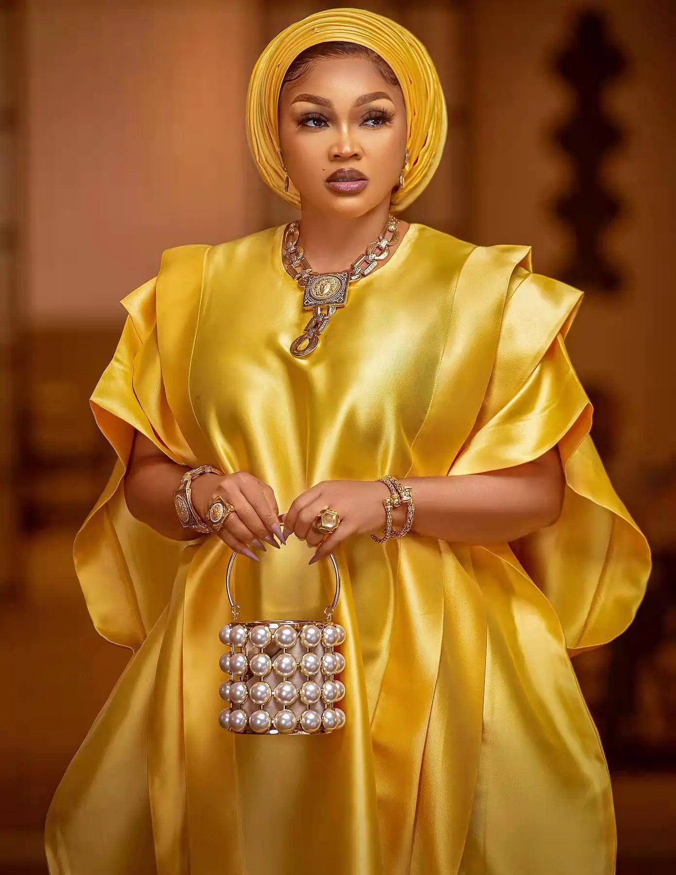 New Fashion Women Africa Party Wear Chiffon Silk Kaftan Robe Muslim Dress Kaftan Abaya African Clothing plus size