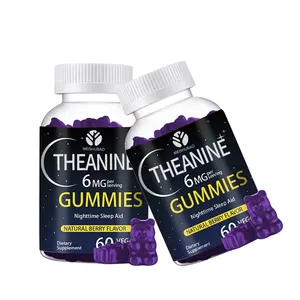 Harga yang sangat bagus l theanine gummies alat bantu tidur gummies asam amino theanine