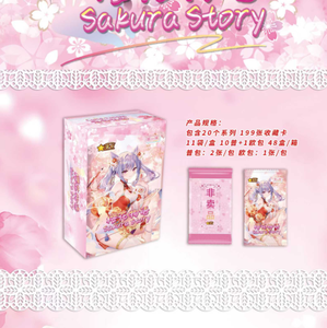 48 boîtes/cartons – Collection de cartes Sakura Story – Cartes rares pour filles, jeu de cartes Waifu, passe-temps pour adultes, boîte de boosters, jouets pour adultes - Product Image 2