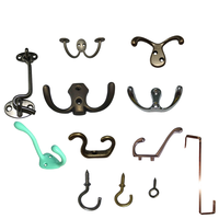 Nouveau Produit Accroche-Mural Déco Chambre Minimaliste Rangement Garage Crochets Métalliques Robustes à Fixation Murale Crochets Muraux Chrome pour Cuisine