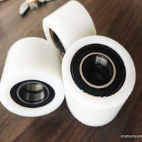 8mm 608Z 608ZZ POM Nylon Plastique Enduit Roulement À Billes Rainure Profonde 8*29*10mm 8*30*9mm 8*32*12mm Porte Coulissante Poulie Roues
