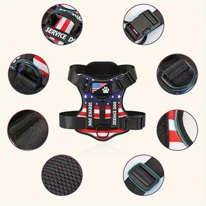 Dapat diatur lembut bernapas mudah untuk kontrol Oxford 5 buah Patch reflektif rompi anjing <span class=keywords><strong>Harness</strong></span> untuk anjing kecil sedang besar - Product Image 3