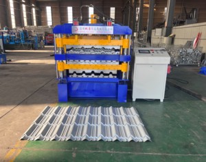 2024 Popular <strong>CNC</strong> Three Layer Roll <strong>Forming</strong> <strong>Machine</strong> Corrugated Zinc Roofing Sheet Metal Roof Making <strong>Machine</strong> <strong>Tile</strong> Making Machinery - Product Image 5
